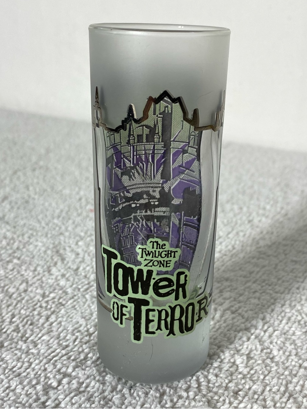 5/$35 Twilight Zone Tower of Terror Frosted Shot Glass
